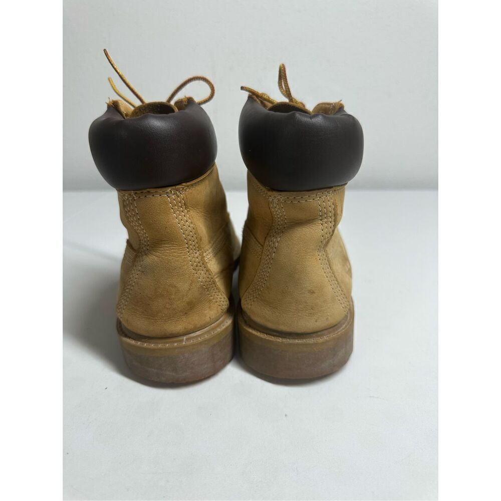 Timberland 6 Inch Boots 12909 Wheat Nubuck Premium Waterproof Men's Sz 5 M - Picture 2 of 12